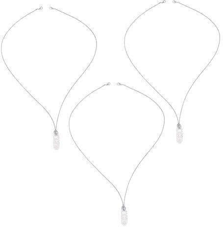 Gogogmee Cordino Protettivo Anti-smarrimento 3 Pezzi Clip Per Supporto Amplificatore Acustico, Accessori Leggeri Unisex Per Ragazzo Ragazza, Anziani e Adulti, Uso Quotidiano e Viaggi, Colore Grigio