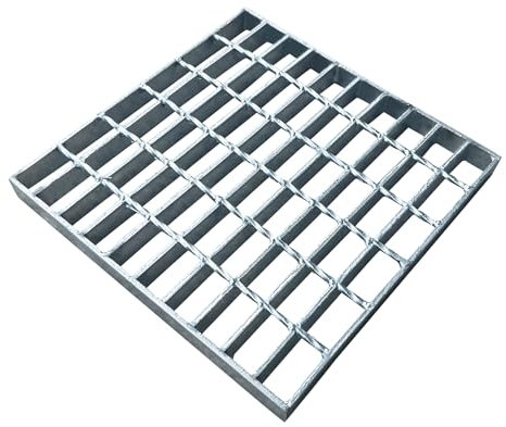 Natotela Galvanized Steel Drain Grate 300x300x30mm Durable Heavy Duty Metal Grate Square Gully Grid for 12 Square Catch Basin Outdoor Drainage Grates Thick for Garage Sewer Downspout Driveway