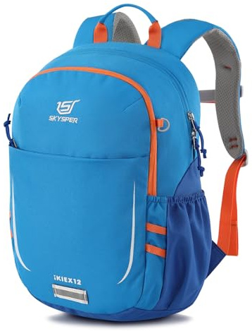 SKYSPER Kinderrucksack 12L Wanderrucksack mit Brustgurt Jungen & Mädchen | Wandern Rucksack Kinder für 3-8 Jährige