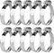 10 Pcs Collier de Serrage Tuyau Réglable 32-50 mm, Collier de Serrage en Acier Inoxydable, Colliers de Serrage à Vis Metallique, Boulons Collier Durite pour Tuyaux de Essence Diesel Piscine