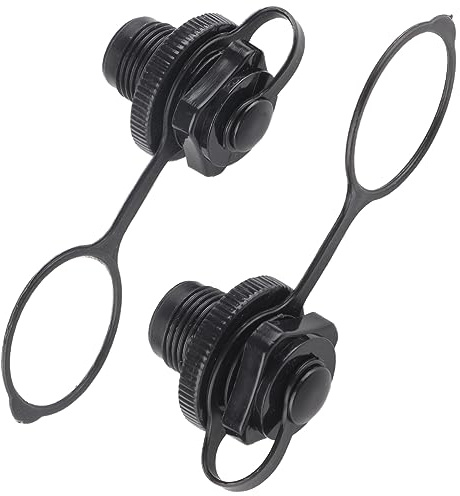 Itonash Luftventil, 2 Stück Schlauchboot-Luftventil, Schlauchboot-Spiral-Luftstopfen Einweg-Aufblas-Ersatzschraube Boston-Ventil für Kajak, Beiboot, Luftmatratzen, Schlauchboot (zurück)