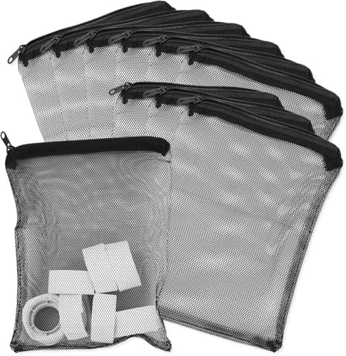 11 pezzi sacchetti filtro per acquario, sacchetti carbone attivo acquario, sacchetti rete fine, 14 x 20 cm, per acquari, laghetti, vasche per pesci, vasche per fontane, piscine