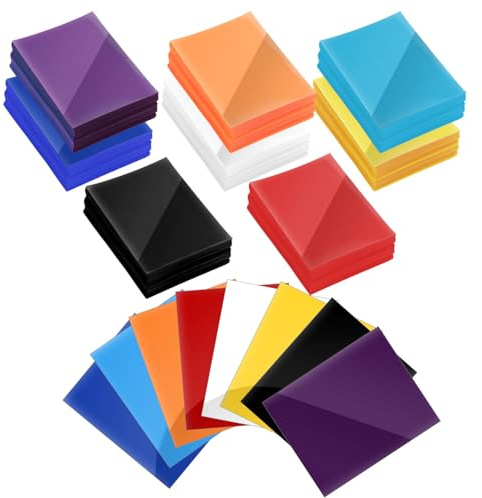 XIAQICA 500 Stück Weiche Sammelkartenhüllen 8 Farben Pokemon Karten Hüllen 66 x 91 mm Karten Sleeves Sammelkarten Einsteckhüllen Sammelkarten Kartenhüllen Trading Card magic the gathering sleeves