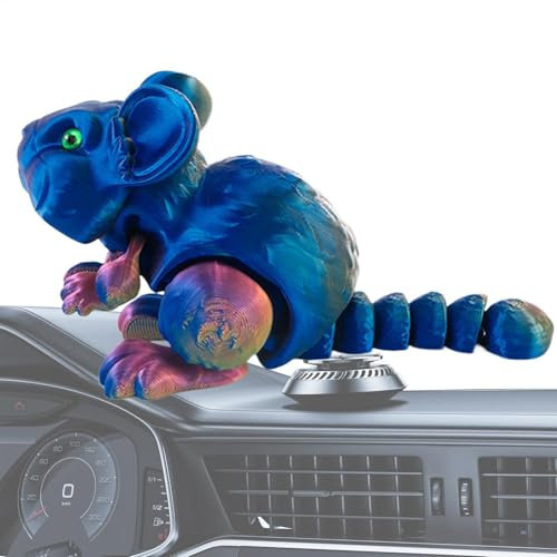 Dreidimensional Bedruckte Spielzeugtiere - Flexible Gelenk-Hamster-Figuren, Dreidimensional Bedruckte Zappeltiere | Kleine Tier-Schreibtischdekorationen Für Kinder, Sammler Und Schreibtischdekoration