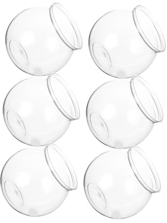 UTHCLO Ciotole Porta Caramelle in Plastica, 6 Pezzi, Infrangibili, Facili da Pulire, per Decorazioni di Carnevale e Feste