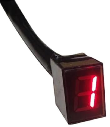 YHZRDMSK Indicateur Rapport Engagé Moto Indicateur de Vitesse numérique Universel pour Moto capteur de Levier de Vitesse indicateur de Changement de Vitesse à 5 Vitesses