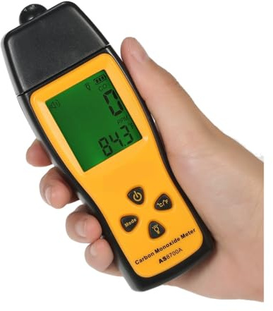 Carbon Monoxide Meter With High Precision CO Gas Tester Monitor Detector G LCD Display Sound And Light Alarm 0-1000ppm With Wide Test Range