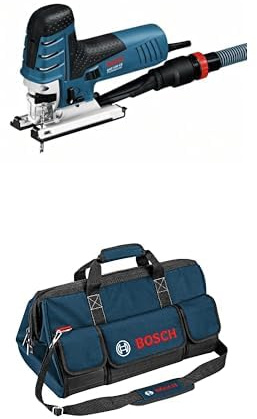 Bosch Professional Stichsäge GST 150 CE (Leistung 780 Watt, Schnitttiefe Holz max: 150mm, inkl. Handwerkoffer) + Bosch Professional Handwerkzeugtasche Größe L