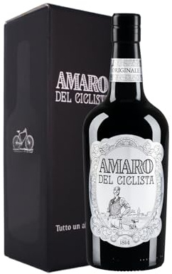 Amaro del Ciclista, Liquore ottenuto dalla distillazione più di 15 erbe dal gusto unico ed inimitabile, 700ml (Astucciata)