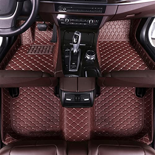 para X6 E71 2008 2009 2010 2012 2013 2014 Almohadillas de pie para automóvil Personalizadas LHD Tapetes para Piso Alfombras Esterillas(Marron Oscuro)