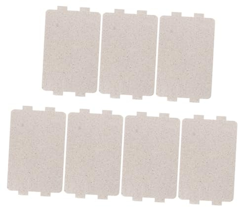 Toyvian 7 piezas Placa Mica Microondas Aislamiento Térmico Resistente Alta Temperatura Repuesto Fácil Instalar para Horno Microondas Estándar Hogar Cocina