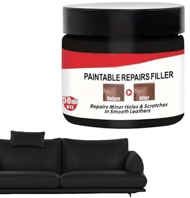 Lederreparatur-Set – Lederpflege für Ledersofa | Reparatur-Set aus Kunstleder zur Reparatur der Haarfarbe | Langlebige Formel für Schuhe, Stiefel, Taschen, Jacken, in