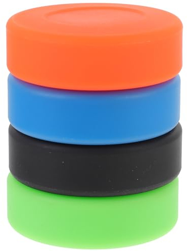JOINPAYA 4 Stück Eishockey Pucks Trainingspucks PVC Flach Härte Einstellbar Üben Halle Außenbereich Jugendliche Spielsteigerung