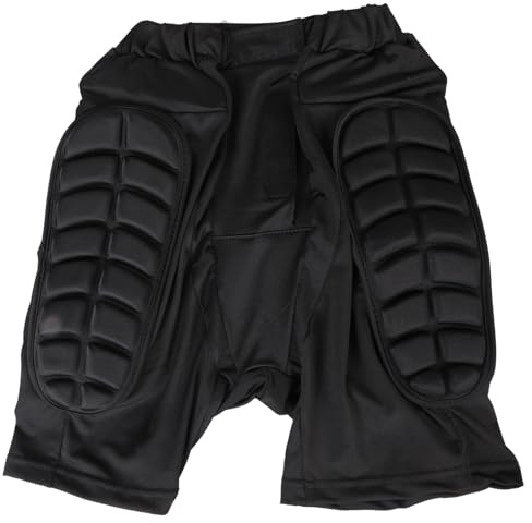 Elnwnnkc 3D-Hüftschutz-Pad, Shorts, Hosen, Po-Pads, schützend, gepolstert, kurzes Crash-Pad, Ausrüstung für Skifahren, Skaten, Snowboard, Schutzausrüstung