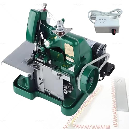 Overlock symaskin, industriell kvalitet, kraftig metallkonstruktion, 250 W DC-motor, 3 000 stygn/minut, justerbara söminställningar för alla sömprojekt