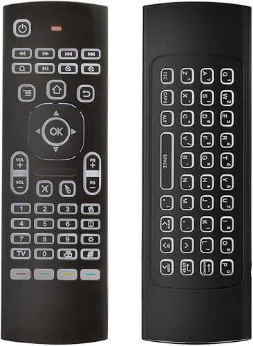 BIFANS MX3 Air Remote Mouse 2.4G Multifunctional Backlit Remote Control, Mini Wireless Keyboard & Infrared Remote Learning for Android TV Box TX3,HK1,X88,H96,T95,HTPC,IPTV,PC, MAC,PS3,Pad,Xbox：MX3