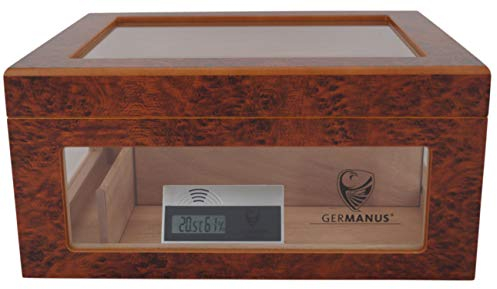 Germanus Humidor 182 - Cassapanca ORO con finestrella, colore: Marrone