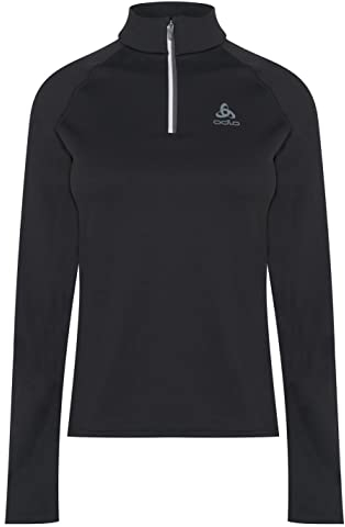 Odlo Fleecepullover Damen Besso I Midlayer mit Halbreißverschluss I Langarm Wandershirt