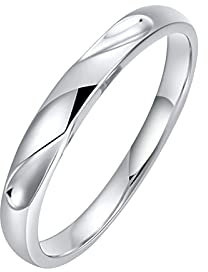 KnBoB Platin 950 Herren Ringe Wassertropfen Muster Verlobungsring Modern Gr. 58 (18.5)
