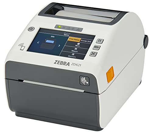 ZEBRA ZD621-HC Drucker mit Abreißkante - 203 DPI - Thermodirekt - 104 mm max. Druckbreite, BTLE, LAN, USB, USB-Host, WLAN, seriell (RS-232) Schnittstellen (ZD6AH42-D0EL02EZ)