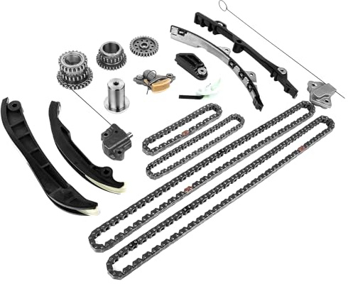GELUOXI 3.6 Pentastar Engine Timing Chain Kit Replacement for 2011-2015 Chrysler 300 Dodge Charger Ram 1500 Jeep Grand Cherokee 3.6L V6 5184352AF 5184355AF 5047891AA
