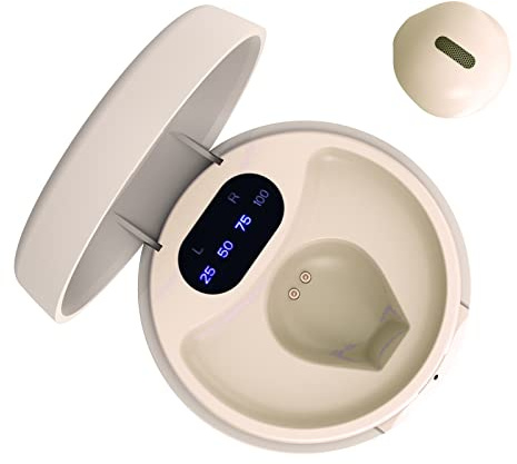 eleror Mini écouteurs sans fil invisibles Bluetooth, petits écouteurs semi-intra-auriculaires pour travail et utilisation quotidienne, contrôle tactile, légers pour la musique et les livres audio