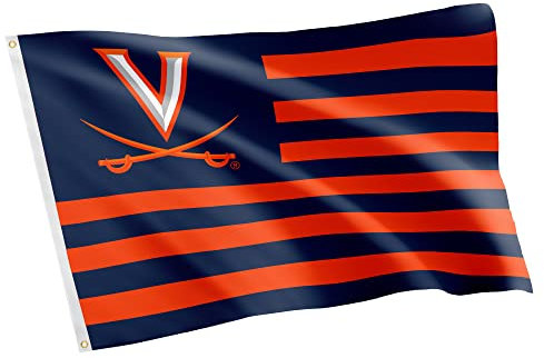 Desert Cactus University of Virginia Indoor and Outdoor 100% Polyester University Flag Banner, 3x5 Feet Cavaliers (Nation)