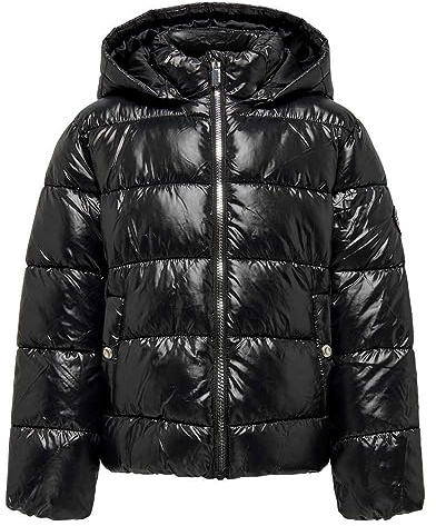 ONLY Mädchen Kognewemmy Savannah Jacket OTW Noos Steppjacke, Schwarz, 164 EU