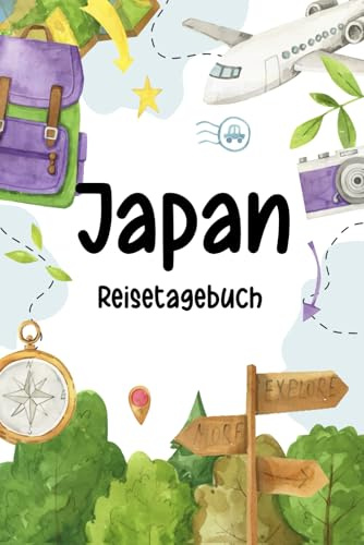 Japan Reisetagebuch Kinder: Japan Urlaubstage Buch für Kinder Zum Ausfüllen und Behalten von Reiseerinnerungen, Reisetagebuch für Kinder Japan