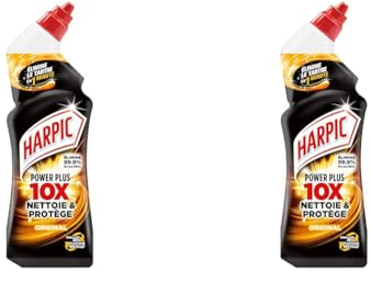 Harpic Gel WC PowerPlus Original - nettoyant wc antibactérien - efficace sans brosse 750ml (Lot de 2)