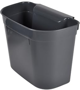 Homéa, Hängande plastdörrsoptunna 7L 28 x 18 x H 23 cm antracit
