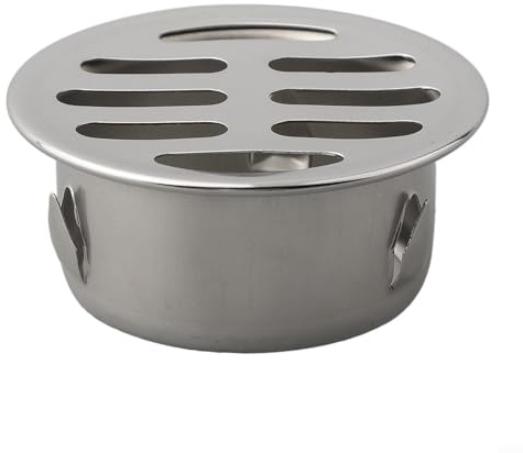 Drenaje de suelo de acero inoxidable, cubierta de drenaje redonda para balcón, desagüe de lluvia, para exteriores/baño (90 mm)