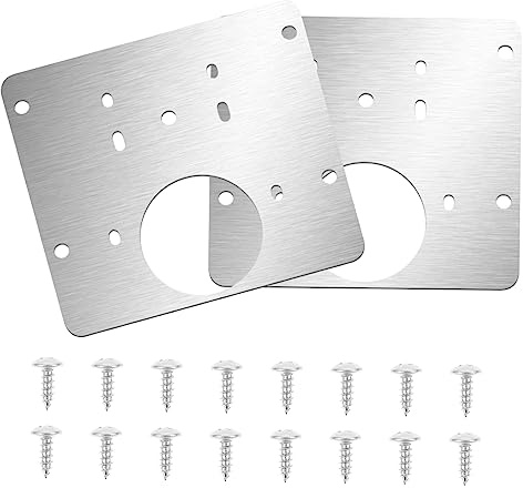 ETHZZLE 2sets Door Hinges for Home and Furniture Hinge Repair Kit Screws for Cabinets and Wardrobes