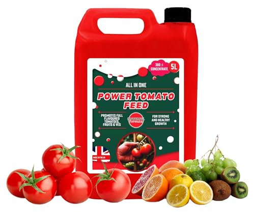 5L Nutrient Packed Concentrated Tomato Feed For Tomatoes, Peppers, Cucumbers & Aubergines (1 x 5 Litre)