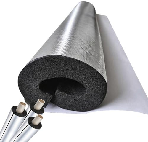 20mm Isolierung Rohre Ø 43mm 48mm 89mm 110mm 120mm Selbstklebend Rohrisolierung Schlauch Rohrdämmung Schaumstoff(ID 60mm)