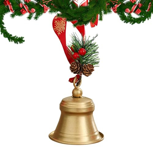 Campanelle natalizie – Design artigianale Campana di Natale Ornamenti di Natale | Decorazioni natalizie robuste, decorazione natalizia robusta per albero di Natale per cerimonie o decorazioni