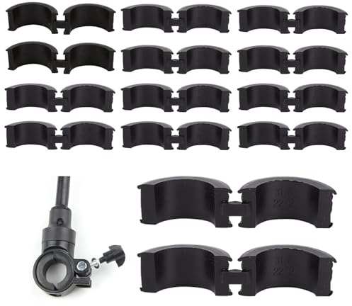 12 Stück Fahrradlenker Gummidichtungen, Reduzierringe 31,8 auf 25,4/22,2 mm | Fahrrad Vibrationsdämpfer Adapter, rutschfeste Lenkerdichtungen für Mountainbike und Rennrad