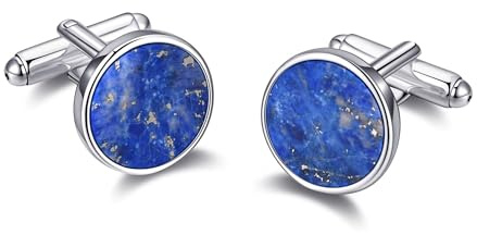 Philip Jones Men's Lapis Gemstone Cufflinks
