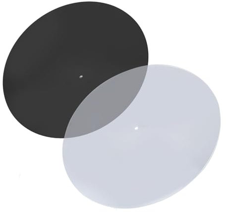 2st Akryl Skivspelare Slipmatta Skivtallrik Spelare Glidmatta Icke Statisk Dammtät DJ-utrustning Tillbehör, Akryl Skivspelare Tallrik Slipmatta Passar för 33 1/3 Rpm och 45 Rpm