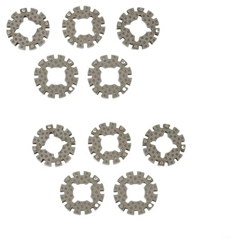 Puupaa Set di adattatori per lama oscillante multifunzione in acciaio, kit di conversione per utensili elettrici, connettori per lavorazione del legno e progetti fai da te (10 pezzi)