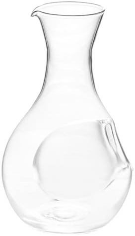 COLLBATH Decantador De Cristal Para Vino y Licor 360 Ml Bordes Pulidos, Adecuado Para Almacenamiento y Servicio En Eventos
