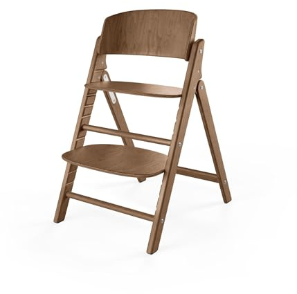 CYBEX Gold CLICK & FOLD barnstol 3-i-1-set, Växer med barnet, 6 månader - 99 år, Kan användas från födseln med separat Gold Bouncer Nest, Inkl. babyset och bricka, Bokträ/plast, Dark Natural