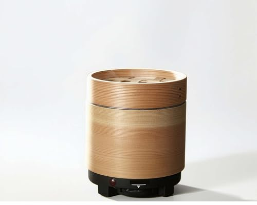 Mini potenciador de aroma de té y deshidratador de alimentos, 5 temperaturas ajustables, 500 W, 165 °C máximo, diseño de madera de ciprés para hojas de té, hierbas, secado de especias y fragancia para