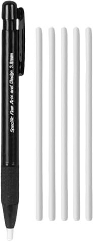 Einziehbarer Radierstift – 13,4 cm Zeichensketten, Kunst, 3,8 mm Universal-Nachfüllung, Sketc Radiergummi, dünne Spitze, Präzisionsstift, nachfüllbar, Löschstab – Künstler, Studenten, Lehrer