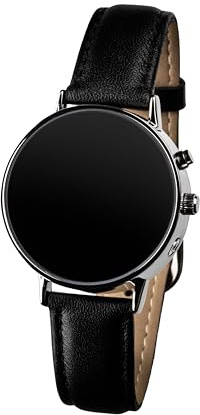 DianaTalks Touch Black. Talande armbandsur från Talk Tech. Utvecklad och designad i Sverige. Varje klocka innehåller 10 valbara språk. Välj mellan digital eller analog tidsåtergivning.