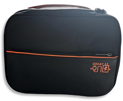Travel Cable Organiser Bag, Camera Bag Electronics Accessories Tech Pouch, Travel Cube Packing Cube Gadget Bag for Holiday Essentials, Cables, Gameboy, Power Bank, USB Drive, Charger, Disk (Black)