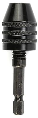 Portabrocas 1 portabrocas hexagonal de 0,3, 8,0 y 6,35 mm, destornillador sin llave, adaptador de atornillador de impacto, portabrocas de abrazadera for micromotor eléctrico.