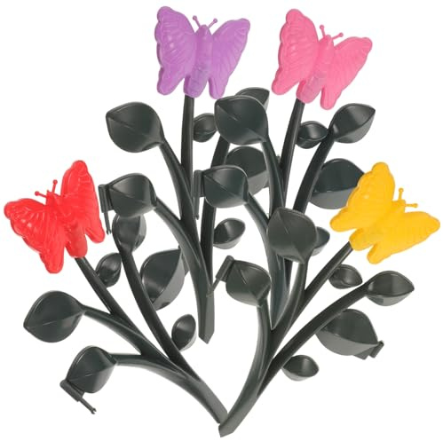 Abaodam Bordure de Jardin en Plastique Motif Fleur, Panneau Décoratif pour Clôture Paysagère, 1 Pièce, Clôture de Parterre de Fleurs pour Balcon, Pelouse et Jardin Extérieur