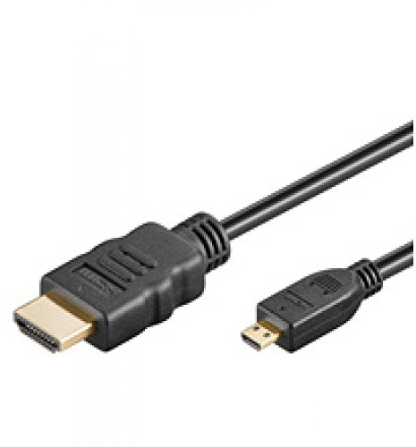 Wentronic Câble HDMI Haute Vitesse avec Ethernet 5,0 m HDMI A mâle vers HDMI D mâle (Micro) (Import Allemagne)