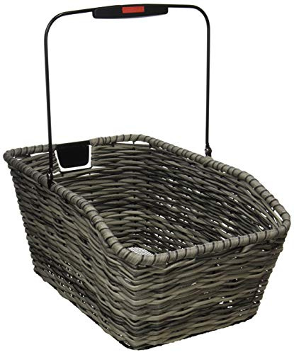 KlickFix Unisex – Erwachsene Hinterradkorb-2128051920 Hinterradkorb, schwarz, 44x24x20cm